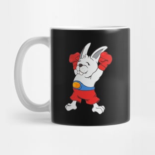 Boxing Bunny Funny Boxer Cartoon MMA Mug